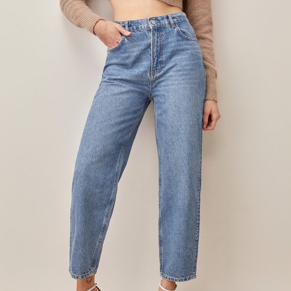 Reformation High Rise Relaxed Curve Jeans NWT - Picture 2 of 3